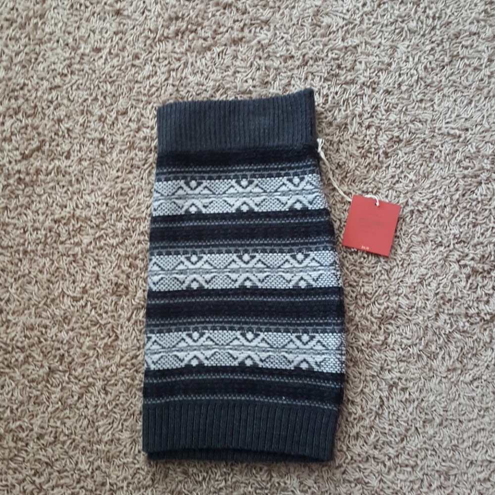 Gray/White/Black Sweater Skirt NWT